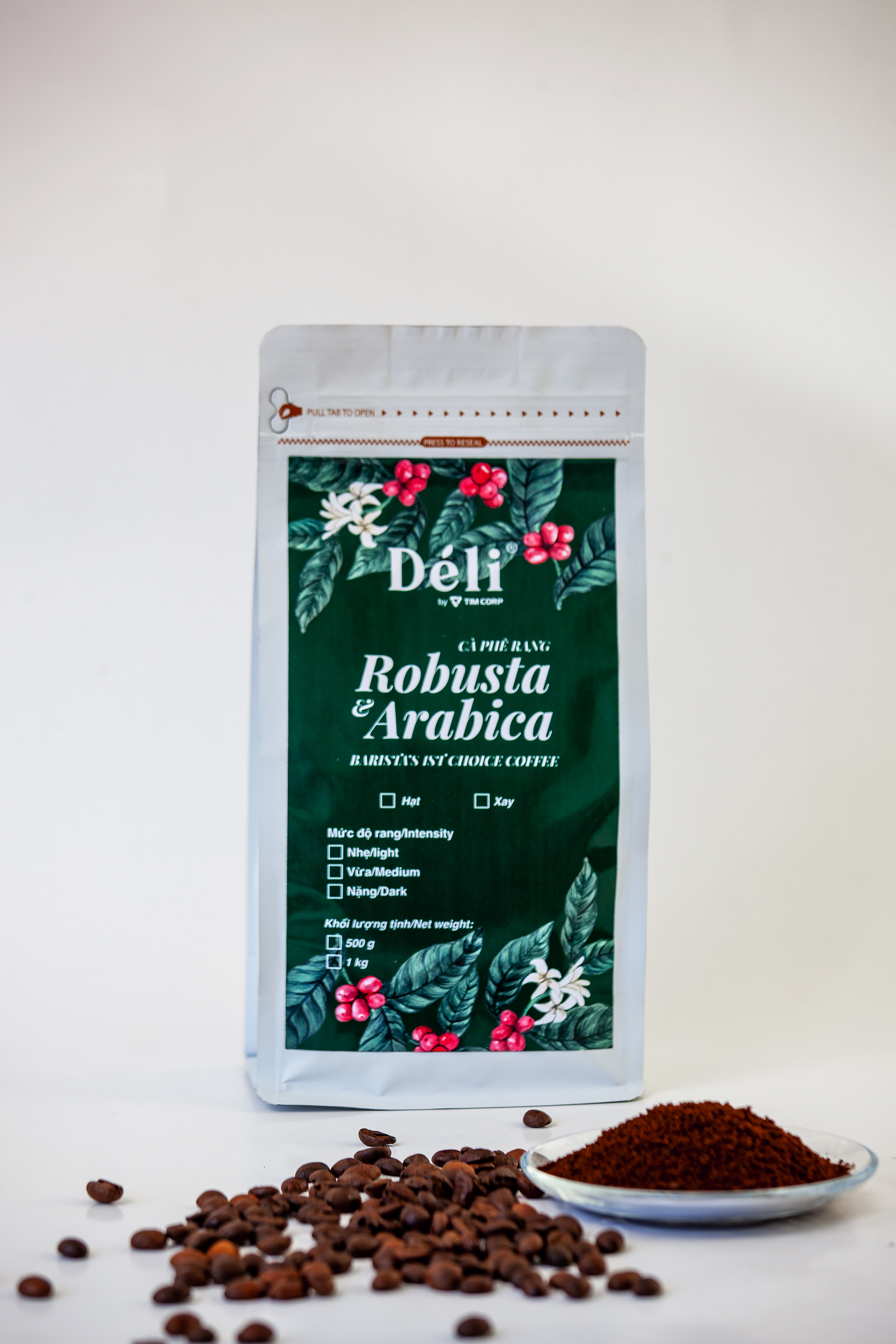 Cà Phê Rang Xay - ROBUSTA &amp; ARABICA Déli túi 500gr [CHUYÊN SỈ] HSD: 12 tháng, hậu vị đắng nhẹ, thơm nồng nàn