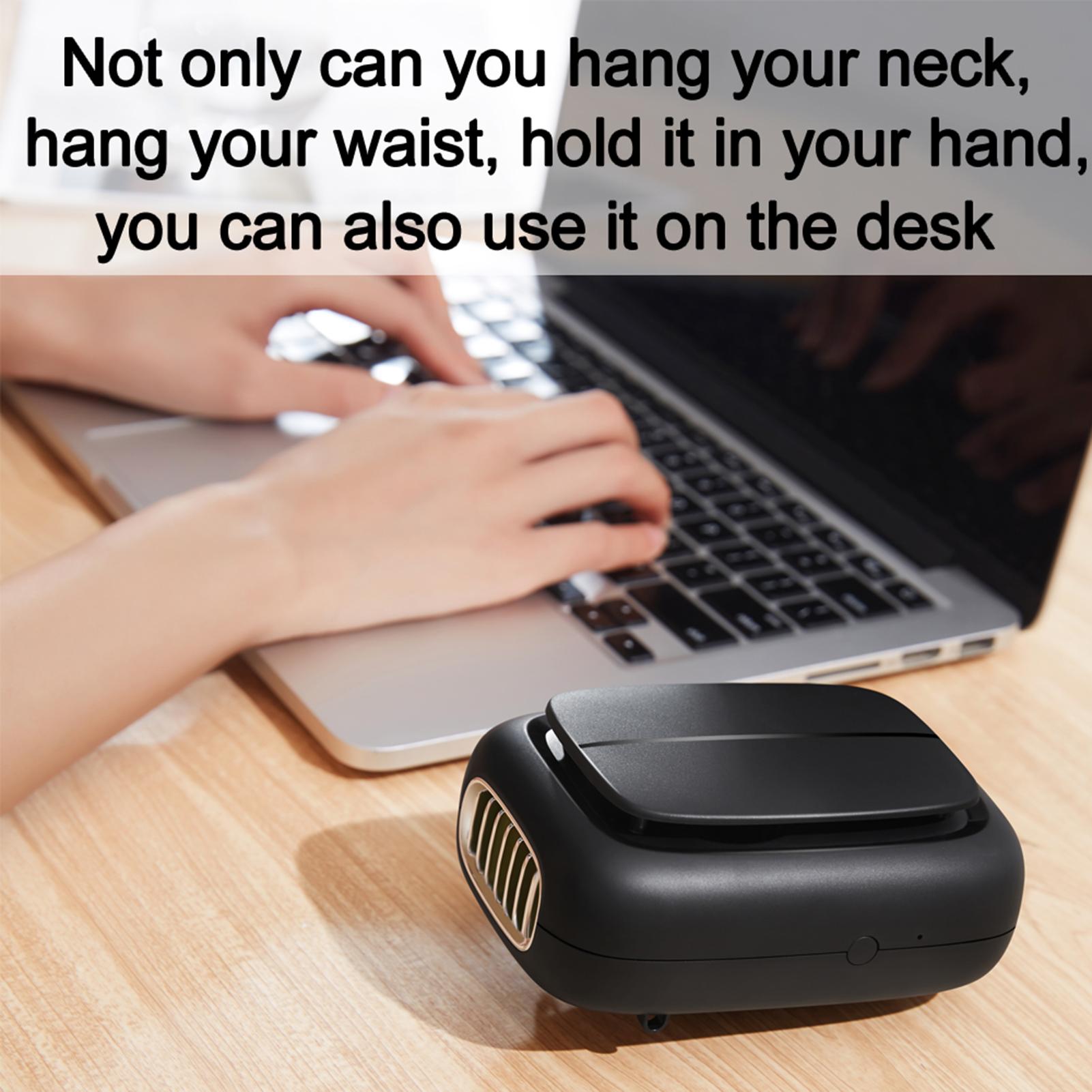 Quạt bỏ túi di động có kẹp thắt lưng sạc USB, hoạt động êm ái