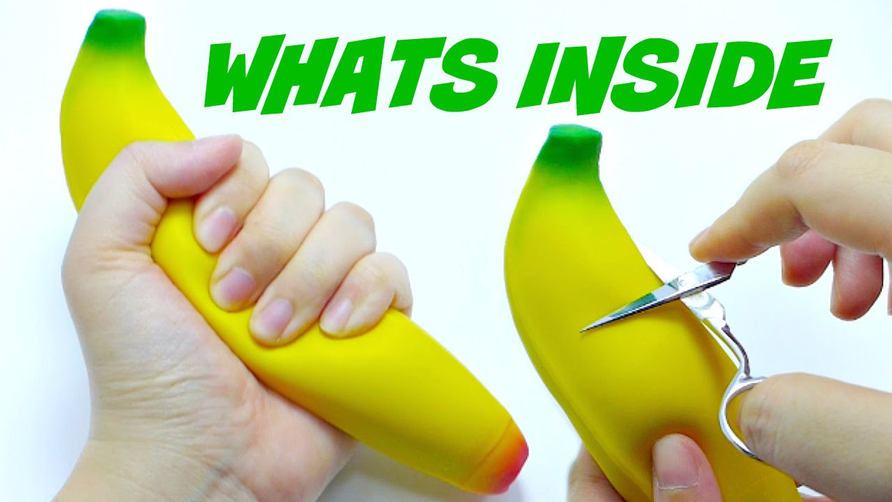 QUÀ TẶNG GIẢM STRESS CHO VĂN PHÒNG HÌNH TRÁI CHUỐI - BANANA STRESS BALL