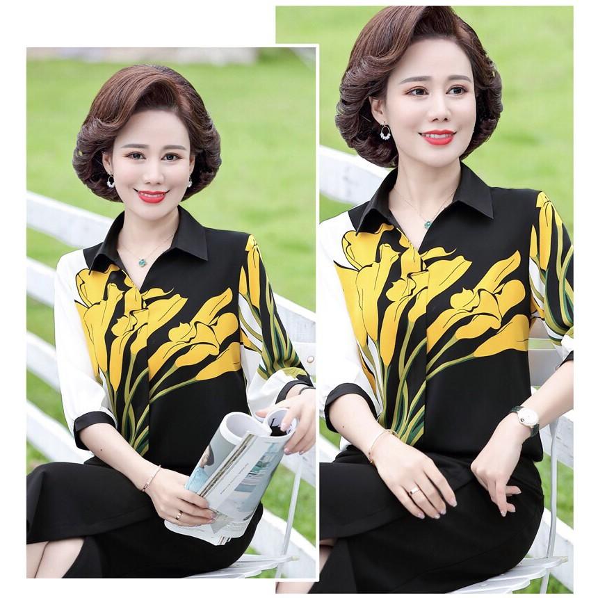 Áo sơ mi trung niên họa tiết cao cấp - thời trang bigadela n09-621