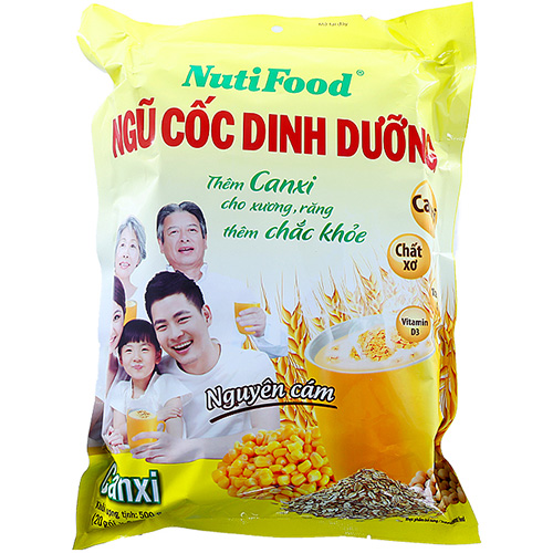 NGŨ CỐC DINH DƯỠNG NUTIFOOD CANXI 500GRAM (3 TÚI),Sản Phẩm Dinh Dưỡng Bổ Sung Canxi Cho Xương,Răng Chắc Khỏe