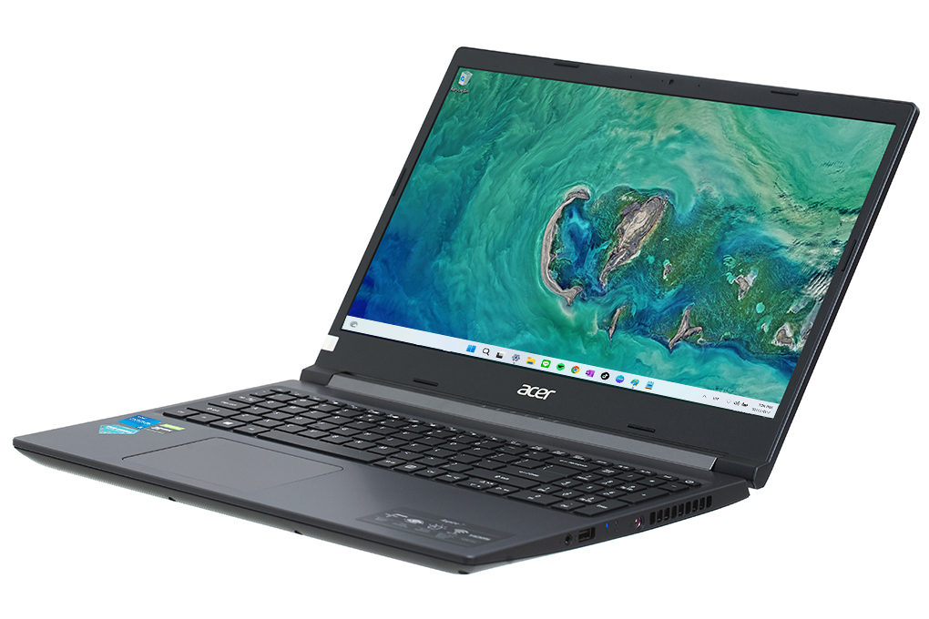 Máy Tính Xách Tay Laptop Acer Aspire 7 Gaming A715-75G-58U4 (NH.Q97SV.004) (Core i5-10300H, 8GB Ram, 512GB SSD NVMe, 15.6 inch IPS FHD, GTX 1650 4GB, Win11H, 2.15Kg, Đen) - Hàng Chính Hãng