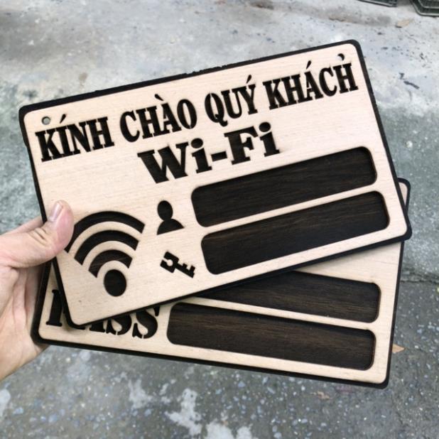 Bảng Gỗ Tên Wifi, Password - Mật Khẩu Wifi - Mẫu Wifi - Bảng Gỗ Wifi