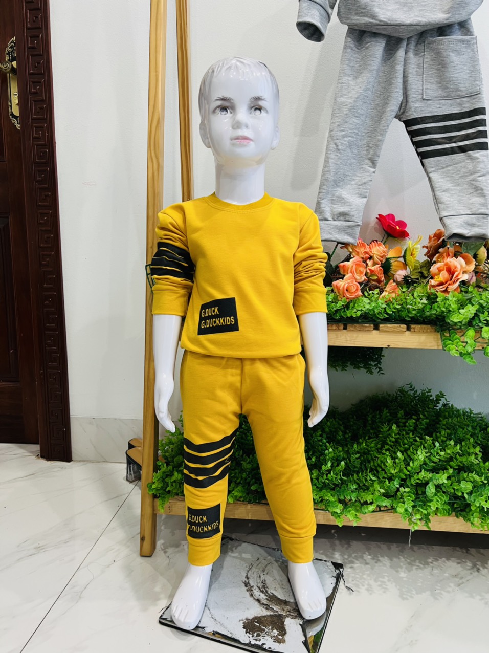Set bộ quần áo trẻ em 7-17kg dành cho bé trai mẫu Vịt Kẻ. chất liệu đẹp, đường may kỹ. MA116