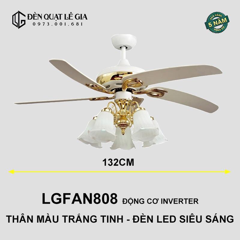 Quạt Trần Tân Cổ Điển LGFAN808 | Quạt Trần Trang Trí Phòng Khách