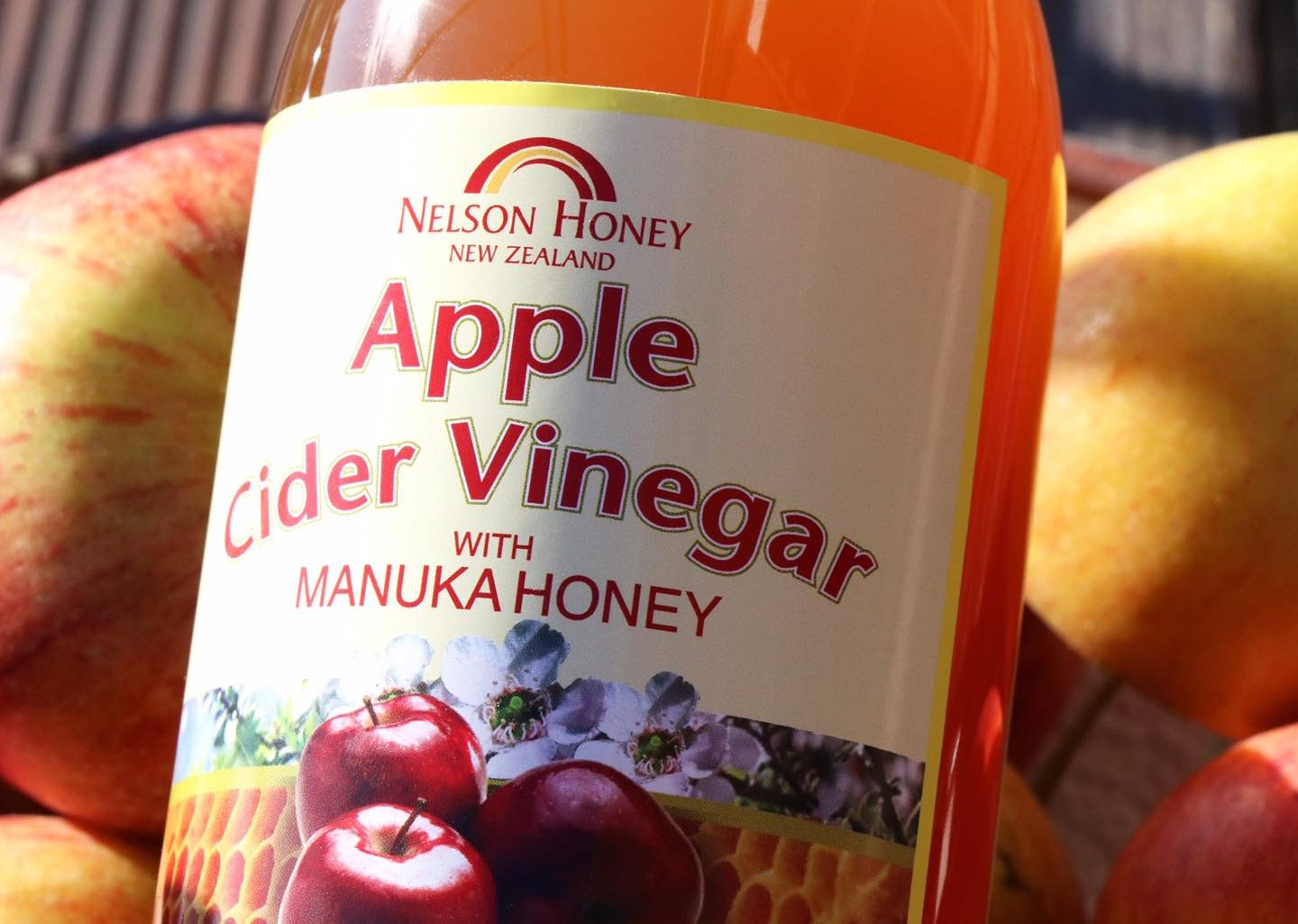 Nước Giấm táo với mật ong Manuka NelsonTáo Cider Vinegar with Manuka Honey Blend 500ml