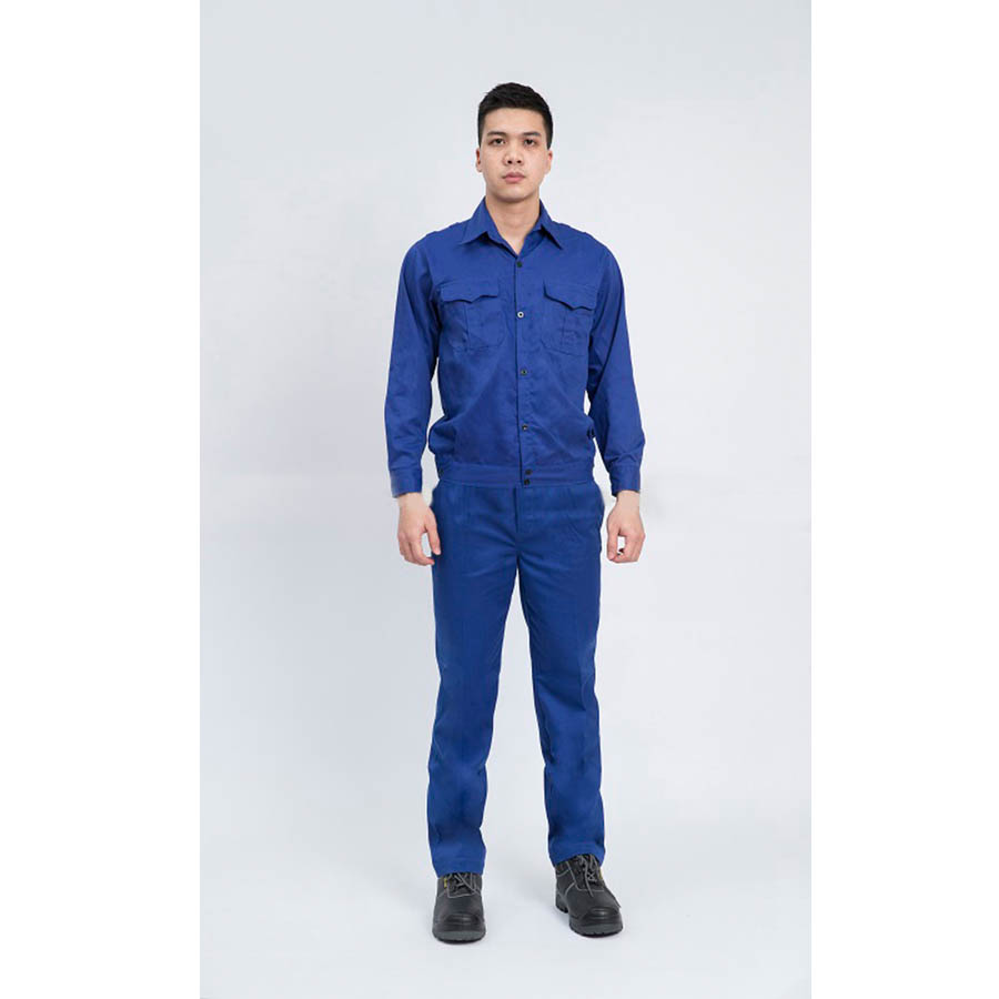 QUẦN ÁO CÔNG NHÂN XANH DƯƠNG Quần áo công nhân xanh dương DN08