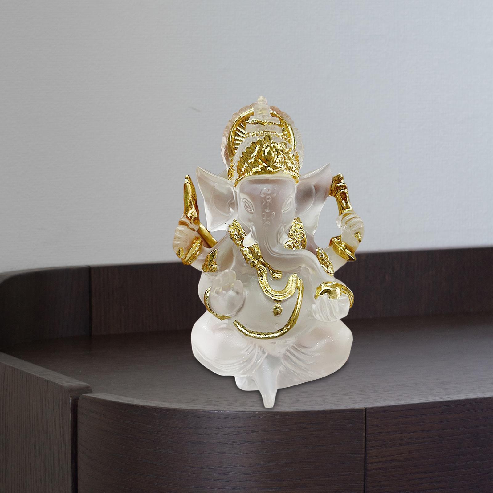 Sitting Buddha Statue Sculpture Decorative Handmade Craft for Indoor