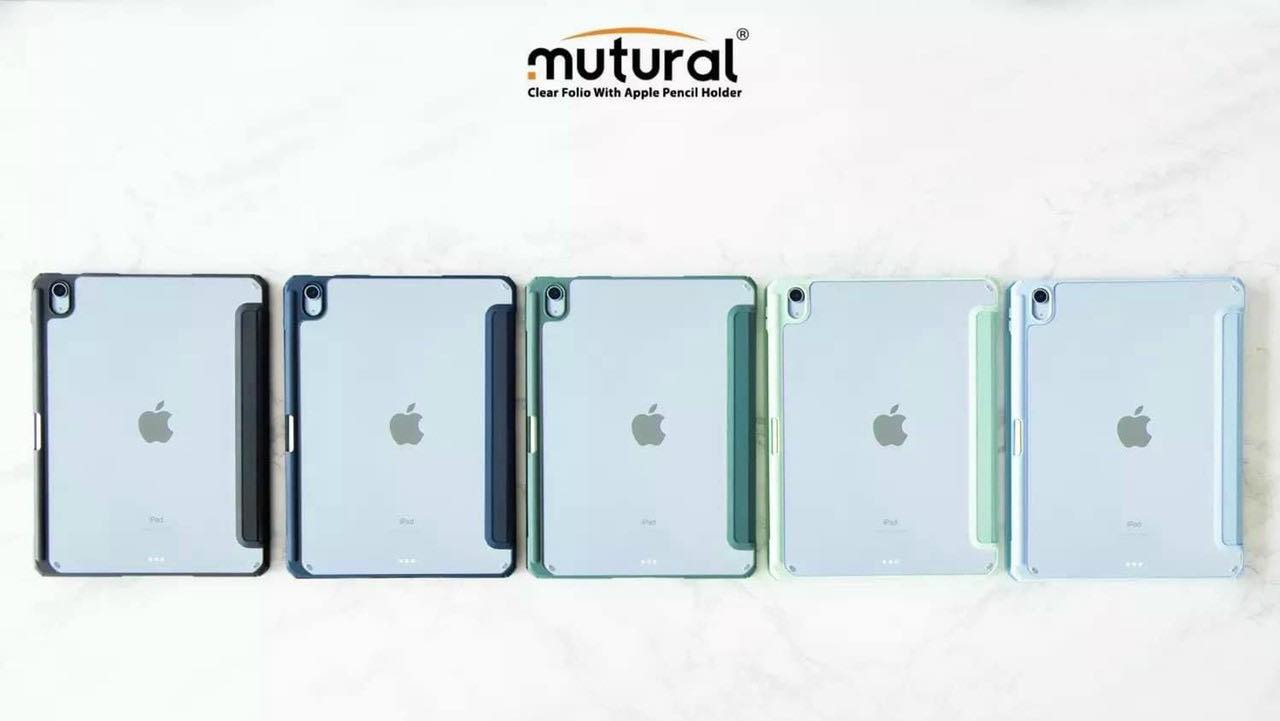 Bao da dành cho iPad Air 4, Air 5 Clear Folio hiệu Mutural lưng trong chống sốc - hàng nhập khẩu