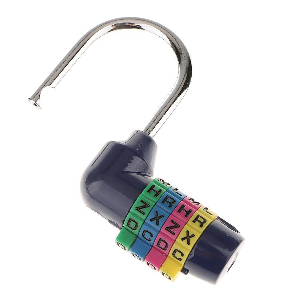 2 Pieces 4 Digit Dial Letter Combination Padlock Luggage Suitcase Code Lock
