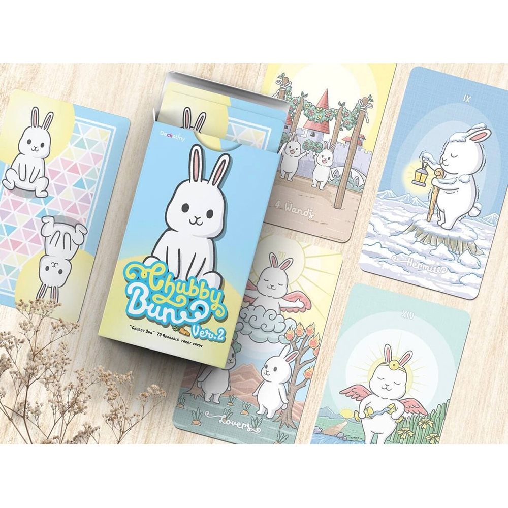 Bộ Bài Chubby Bun Tarot 78 Lá Đá Thanh Tẩy