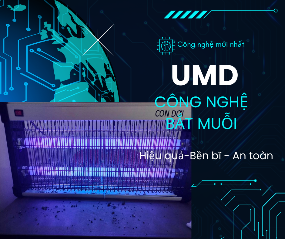 Đèn diệt muỗi côn trùng công nghiệp CON DƠI model CN05 Công Suất 35w-diện tích 100m2