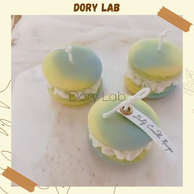 Nến Thơm Bánh Macaron Màu Ombre Độc Đáo Handmade Không Khói, Phụ Kiện Decor Chụp Ảnh - Dory Lab