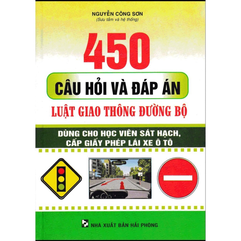 Hình ảnh Sách - 450 câu hỏi và đáp án luật giao thông đường bộ - ô tô