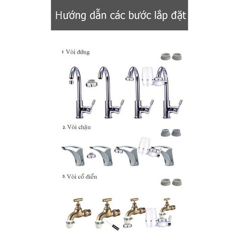 Bộ Lọc Tại Vòi Ceramic Zsw-010a / 010b Cao Cấp Hiện Đại, Đa Năng