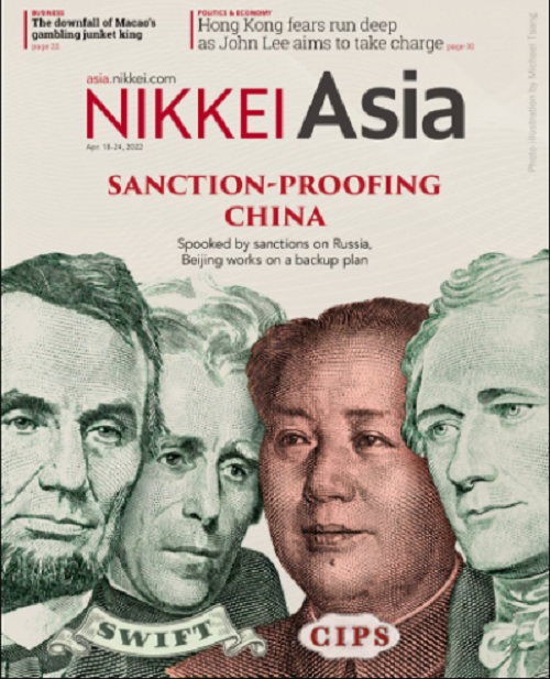 Nikkei Asian Review: Nikkei Asia - 2022: SANCTION-PROOFING CHINA - 16.22 tạp chí kinh tế nước ngoài, nhập khẩu từ Singapore