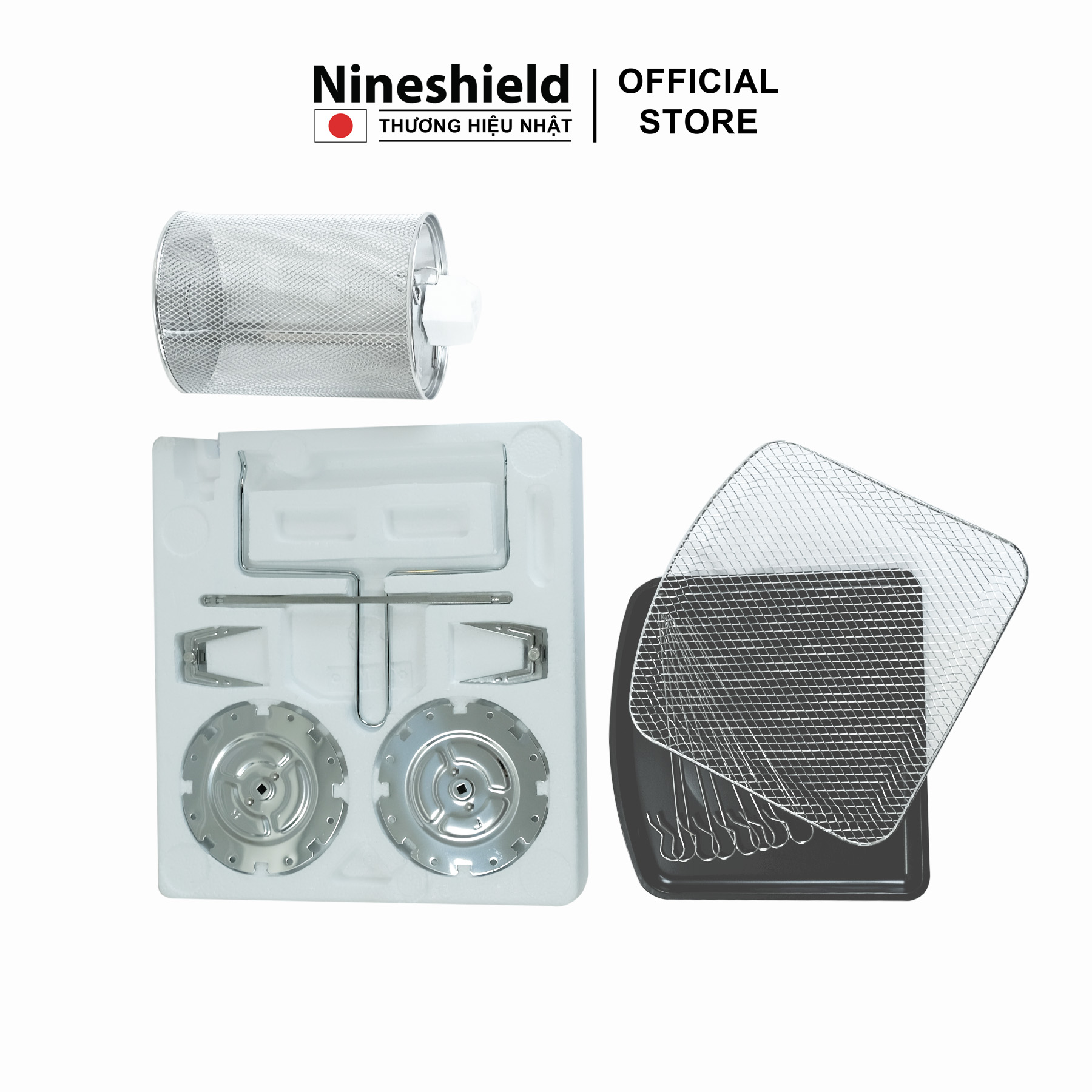 Nồi chiên không dầu Nineshield dung tích 12L KB1201 - Hàng chính hãng