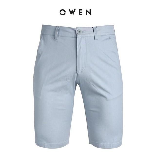 OWEN - Quần short Khaki nam Owen màu xám xanh 20324 - Quần sooc kaki nam
