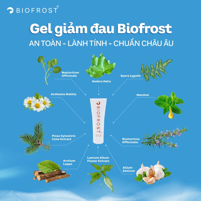 GEL GIẢM ĐAU TÁC ĐỘNG KÉP BIOFROST ACTIVE NHẬP KHẨU PHẦN LAN - AN TOÀN HIỆU QUẢ