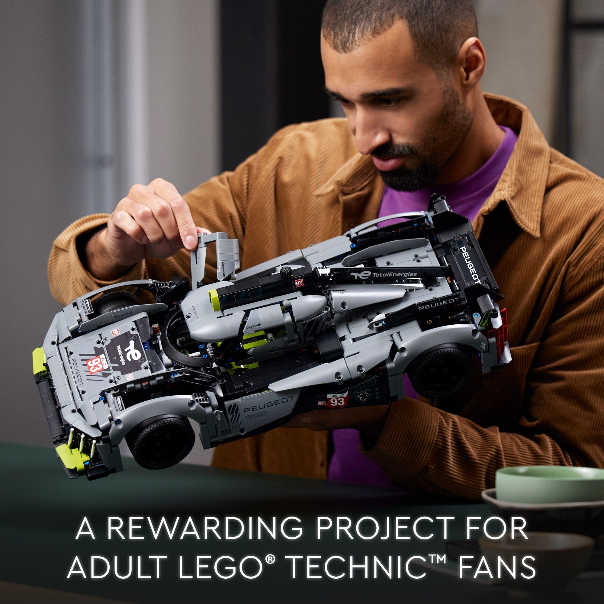 LEGO TECHNIC 42156 Đồ Chơi Lắp Ráp Siêu Xe Peugeot 9x8 24H LeMans Hypercar (775 chi tiết)