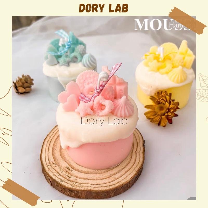 Nến Thơm Bánh Kem Full Topping Handmade Không Khói, Quà Tặng, Phụ Kiện Decor - Dory Lab