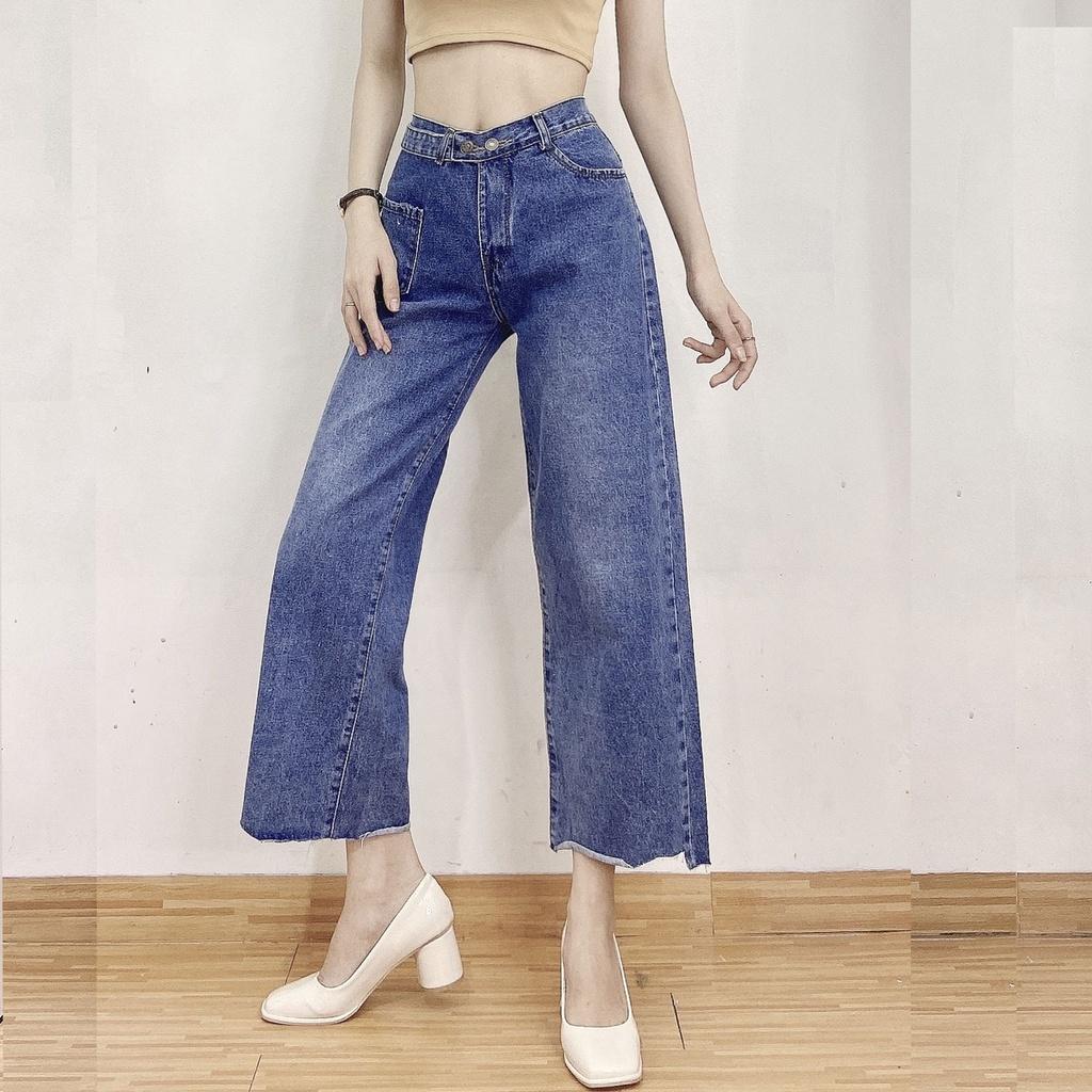 Quần baggy jean nữ lưng cao LB04 JL JohnsonLi