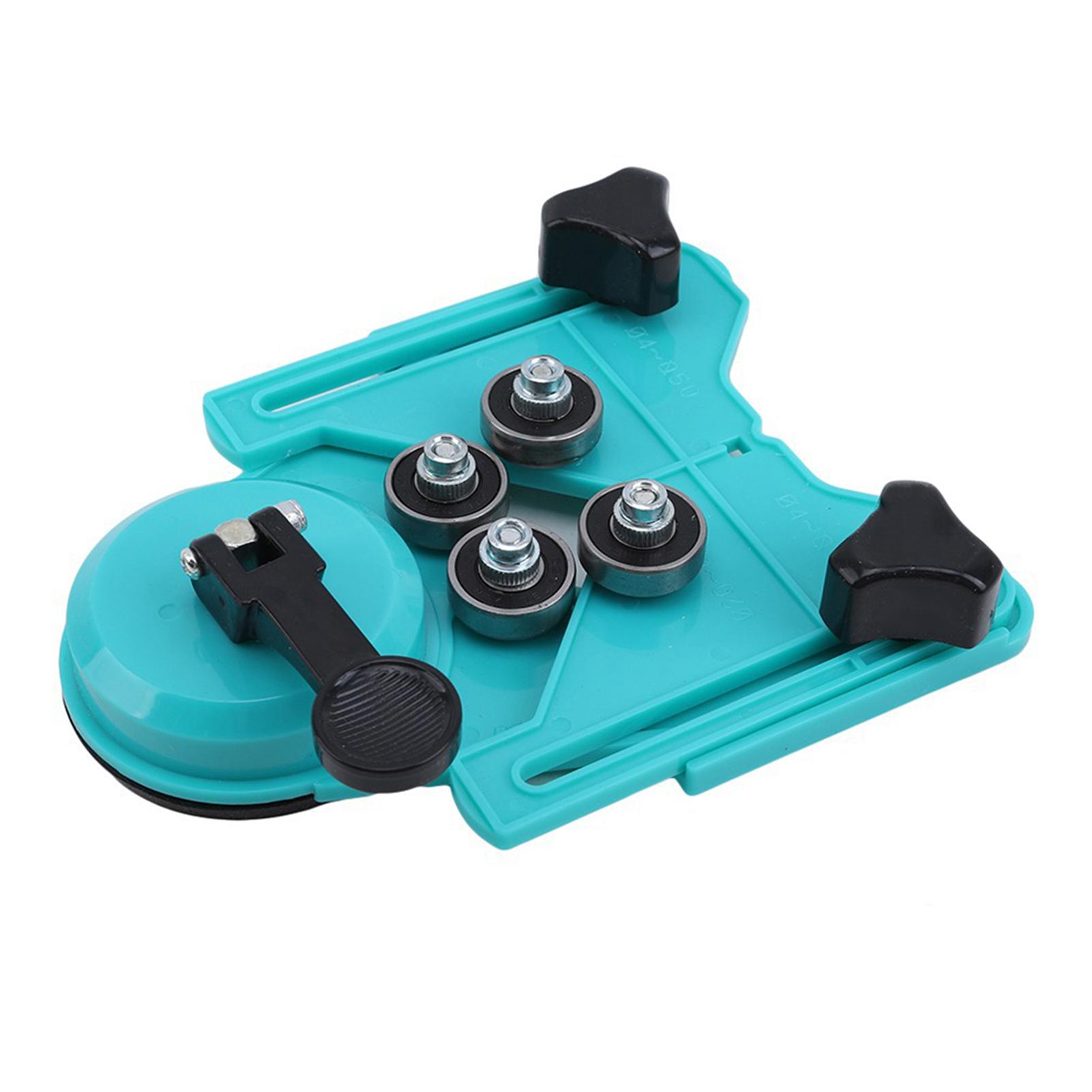 Adjustable Hole Saw Centering Locator Suction Holder Drill Bit Hole Saw Guide Jig Fixture Adjustable Drill Guide Hole Locator for Ceramic Tile Glass Marble Porcelain