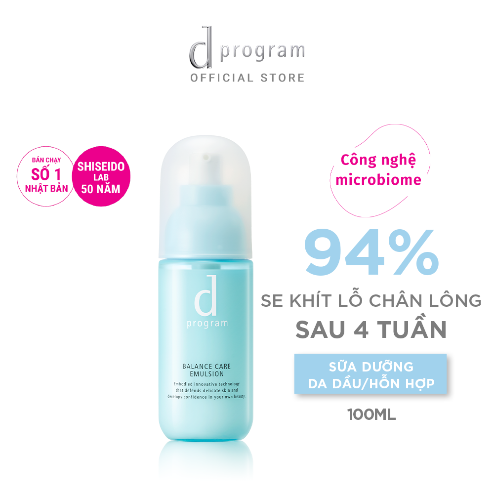 Sữa Dưỡng Cho Da Dầu/Hỗn Hợp Nhạy Cảmd program Balance Care Emulsion 100ml