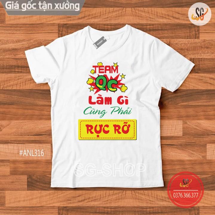 Áo Thun Team Qc - Thun Cotton ANL316