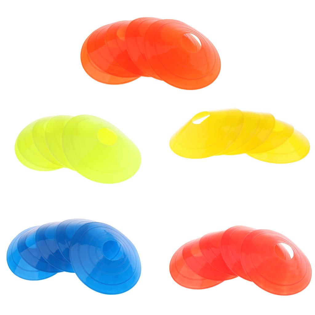 5 Pcs Soccer Mini Disc Cones Boundary Marker Skating Agility Training Aid Orange