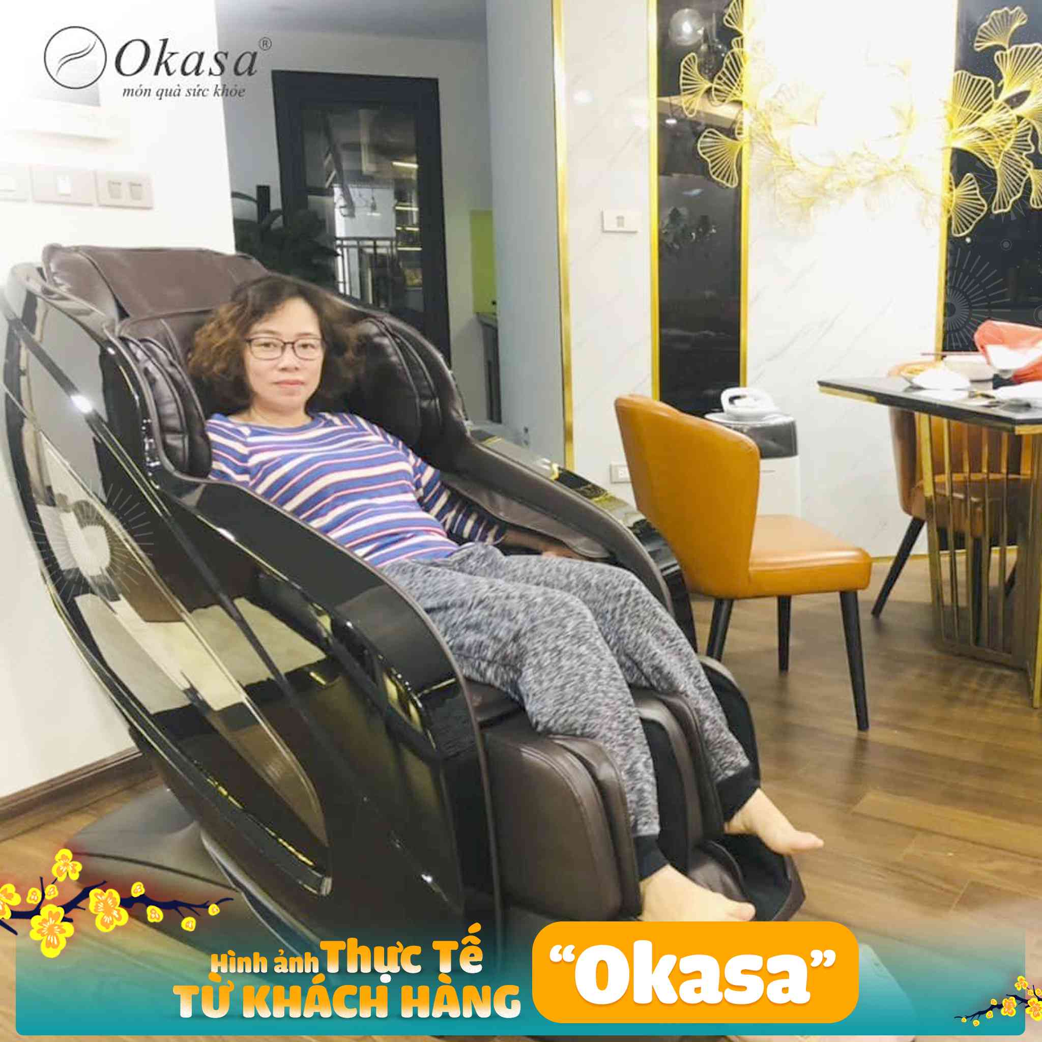 GHẾ MASSAGE OKASA OS-968 ( Bán chạy)