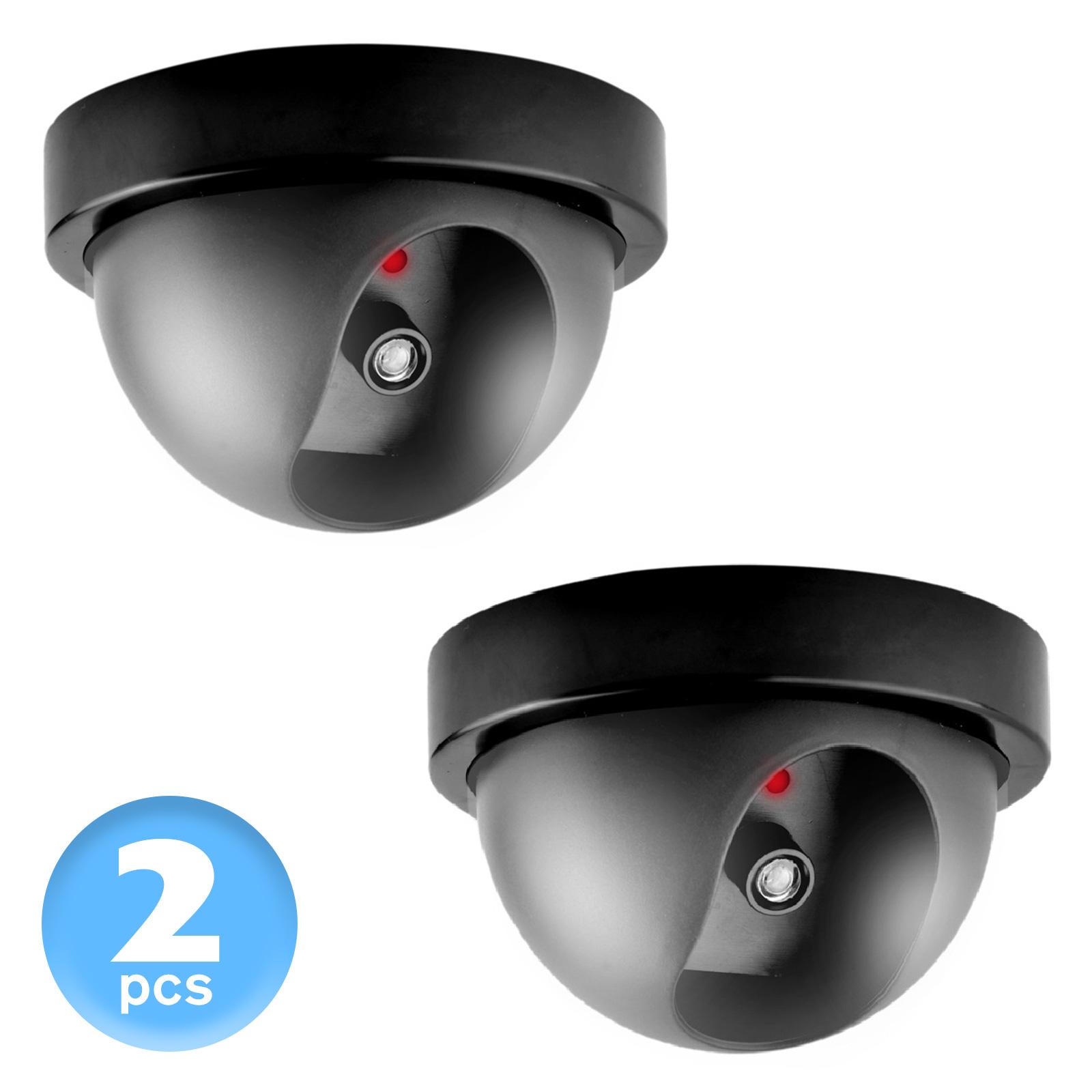 Set 2 Camera An Ninh Giả Với Đèn Nhấp Nháy Để Cảnh Báo Kinh Doanh Tại Nhà