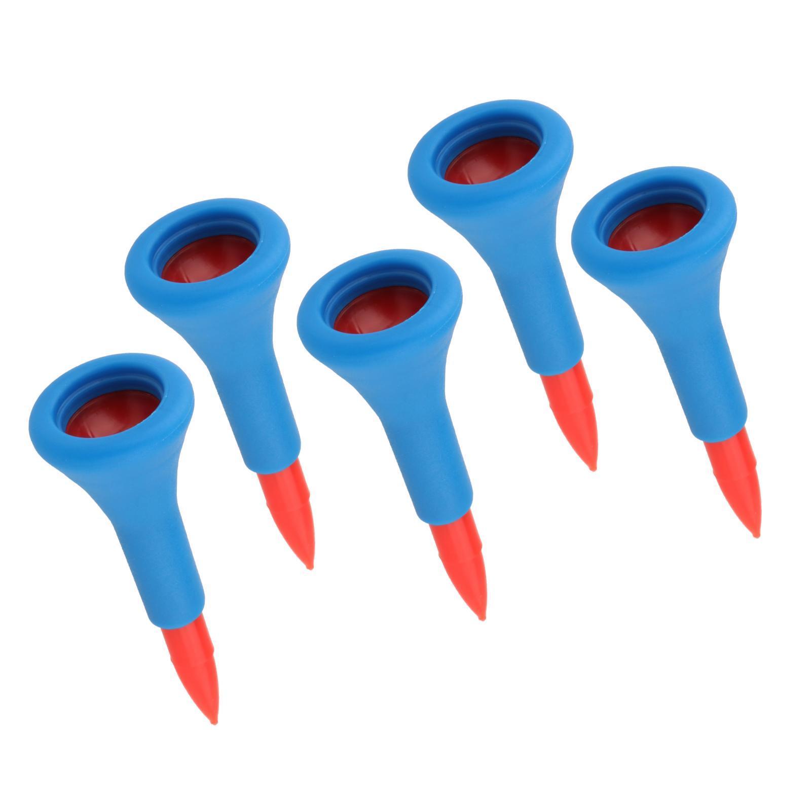 5x Driving Golf Rubber Tees Range Practice Training Mat Holder Red