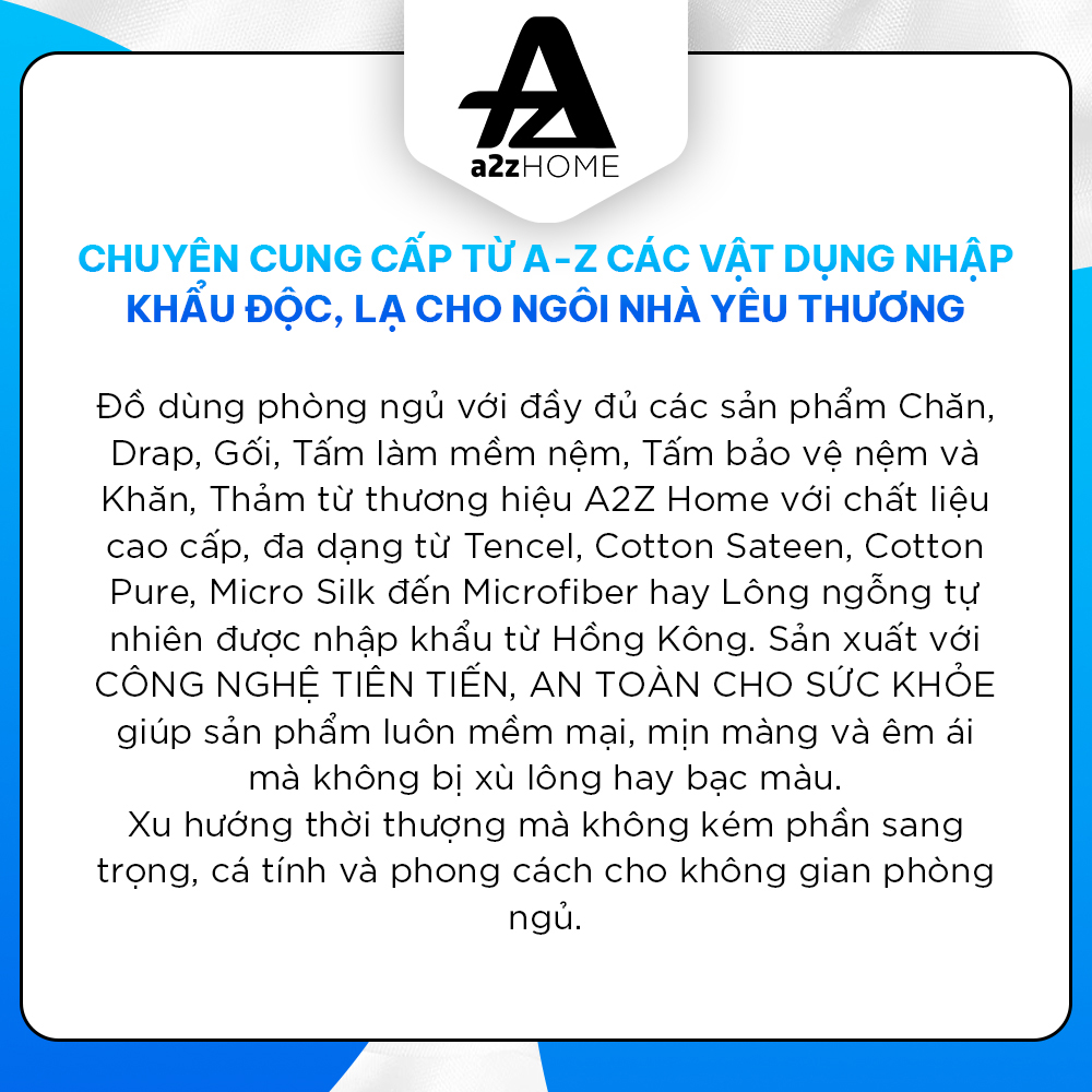 Khăn Tắm 100% Cotton Tự Nhiên Cao Cấp Mềm Mại A2Z HOME