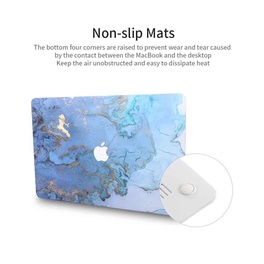 Vỏ bảo vệ máy tính xách tay siêu mỏng tráng cao su dùng cho Apple Air 13.3 '' MacBook Air Model