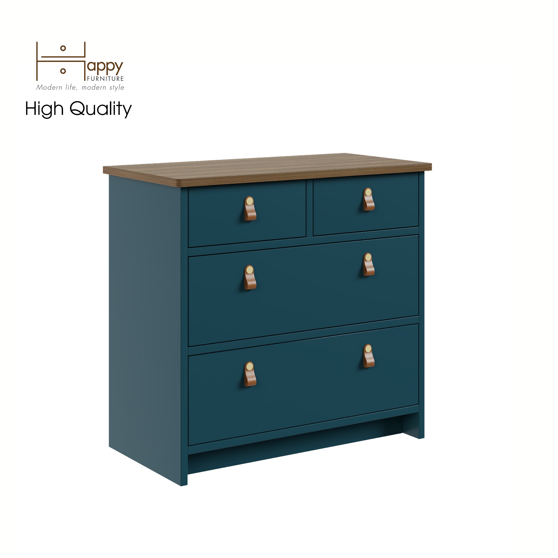 [Happy Home Furniture] NOMIA , Tủ lưu trữ 3 tầng - 4 ngăn kéo , 68cm x 35cm x 64cm ( DxRxC), THK_067