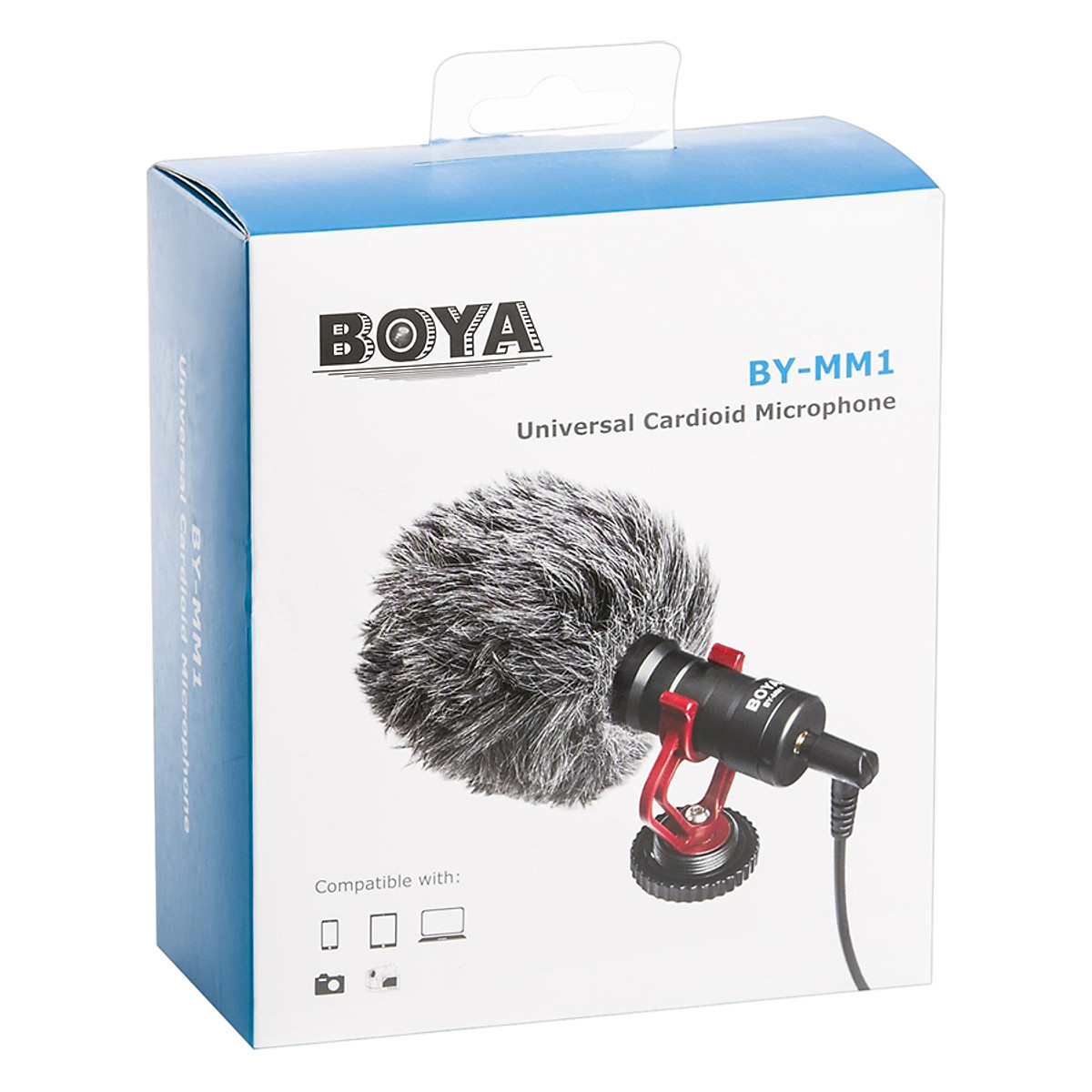 Micro Thu Âm Đa Năng dành cho điện thoại, máy ảnh live stream Boya MM1  - Hàng Chính Hãng