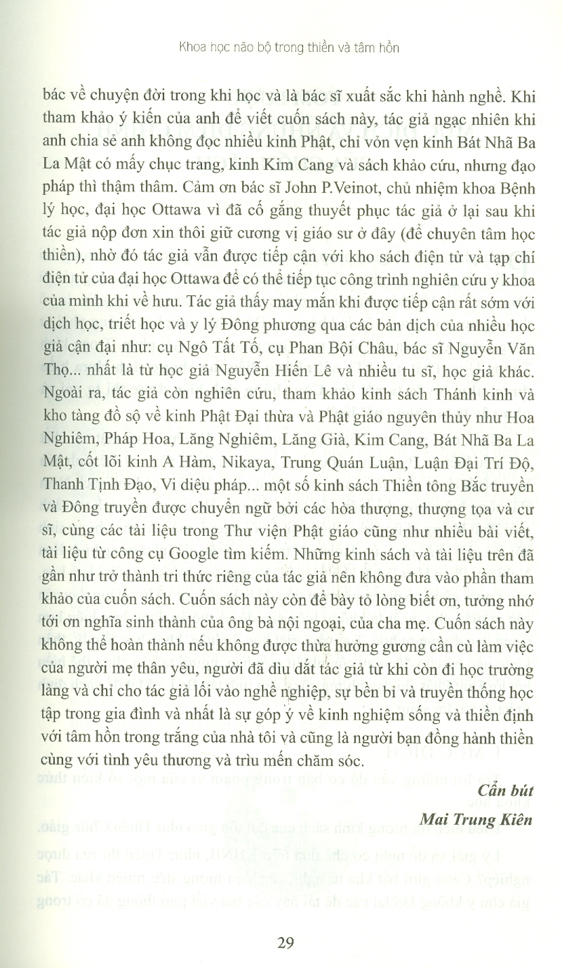 Khoa Học Não Bộ Trong Thiền Và Tâm Hồn
