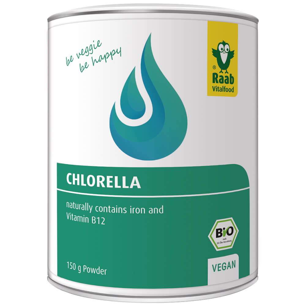 Bột tảo lục Chlorella hữu cơ Raab 150g