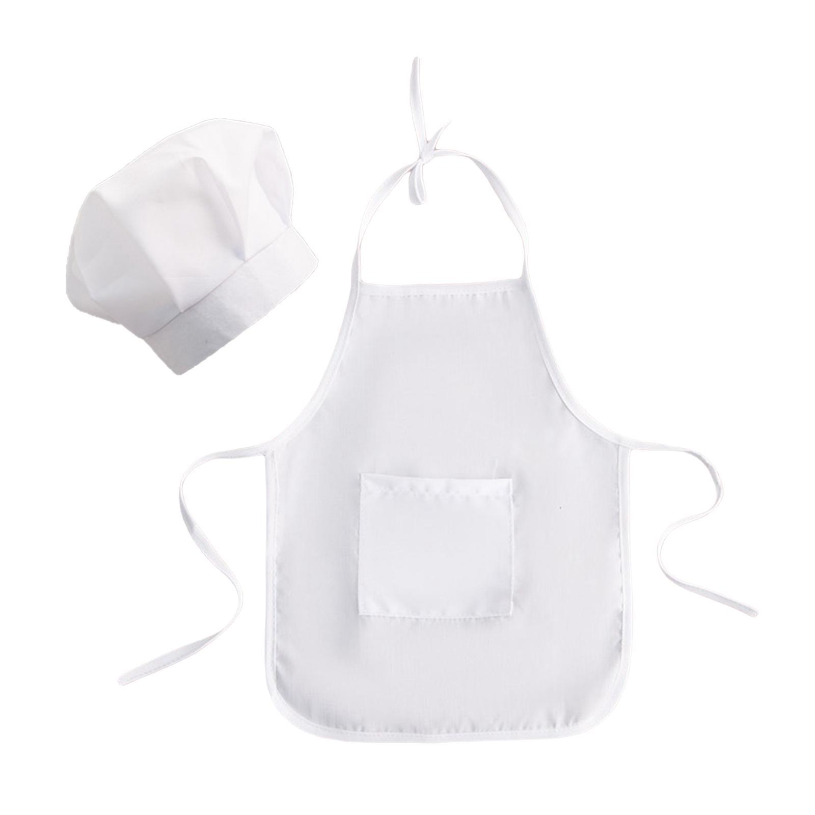 2 Pieces Baby Chef Apron and Hat Infant Baby Chef Costume Kids Costumes Set