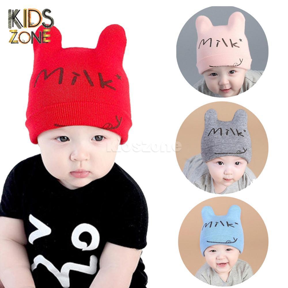Mũ len Milk, nón len ấm áp cho bé
