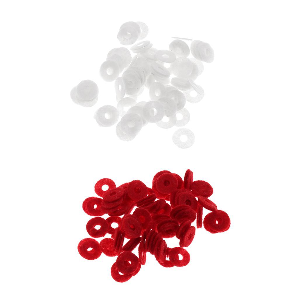 of 90 Red Small Piano   Felt Punchings Shims Gaskets