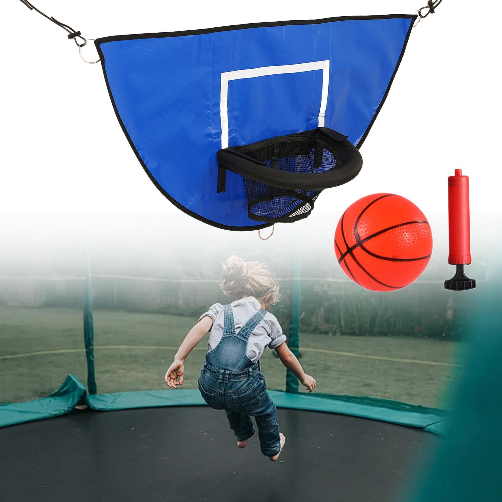 Universal Trampoline Basketball Hoop, with Pump and Mini Basketball, Mini Basketball Hoop for Trampoline for Indoor Outdoor Playing Gifts