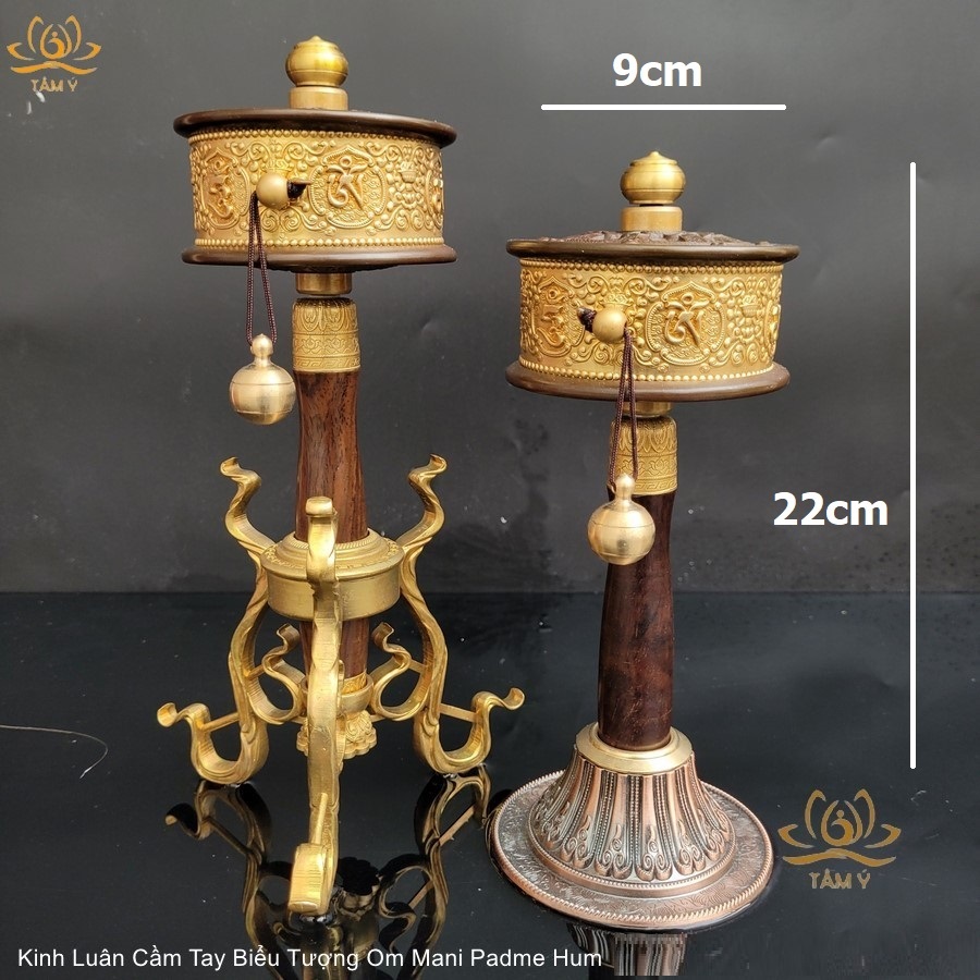 |Lõi Giấy| Kinh Luân Cầm Tay Biểu Tượng Om Mani Padme Hum