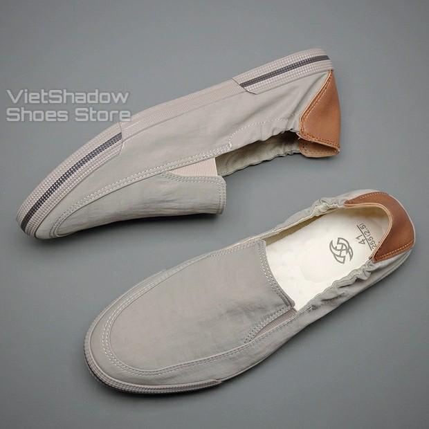 Slip on nam - Giày lười vải nam cao cấp - Mũ giày bằng polyester (gió) 4 màu tuyệt đẹp - Mã 20610