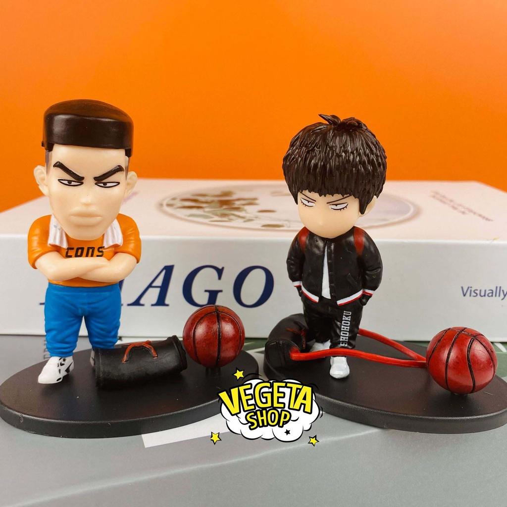 Mô hình Slam Dunk - Set Mô hình bóng rổ Hanamichi Rukawa Takenori Ryota Mitsui Akagi - Team bóng rổ trường Shohoku - 8cm