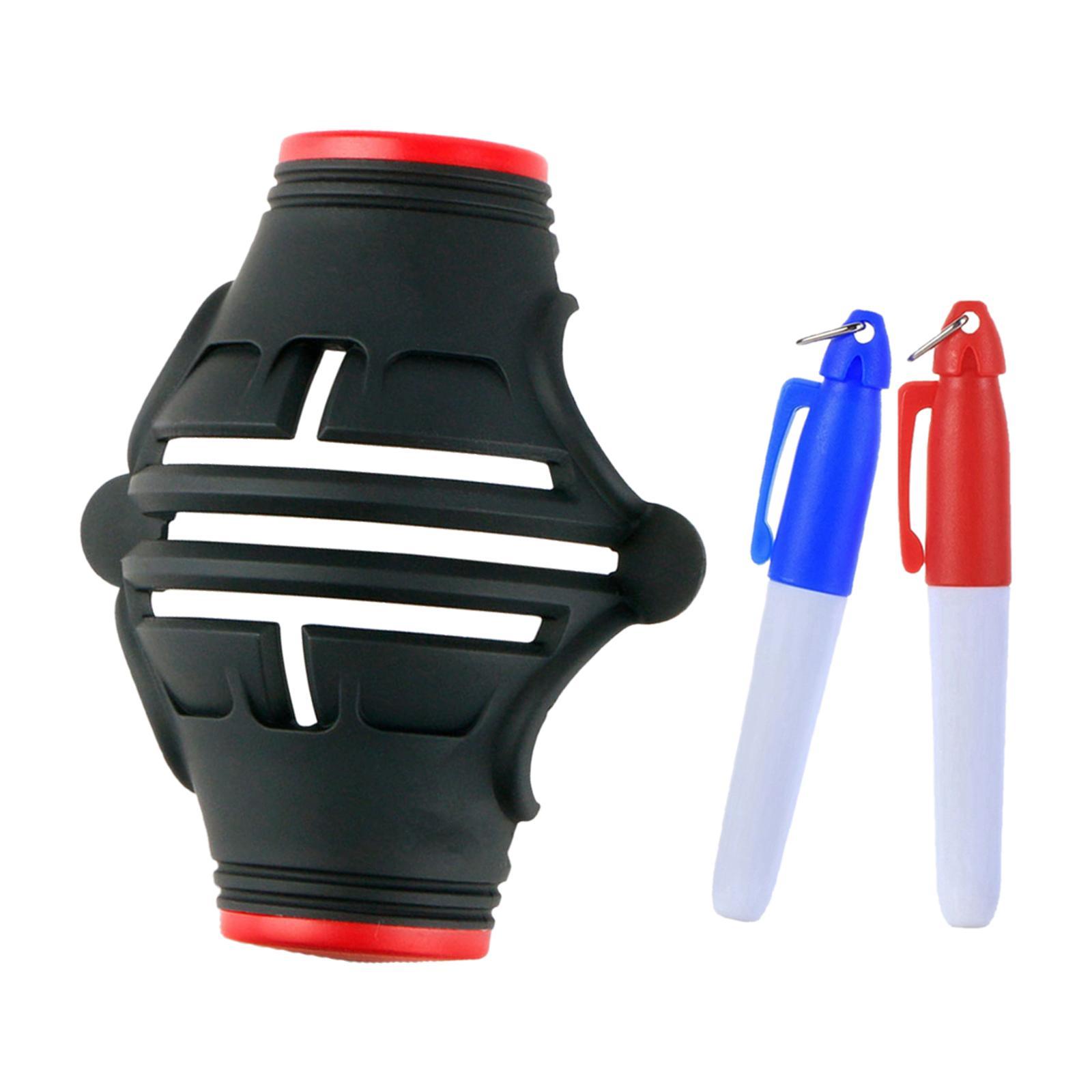 Golf Ball Liner 3 Line Portable Golf Ball Marker for Outdoor Sports Training