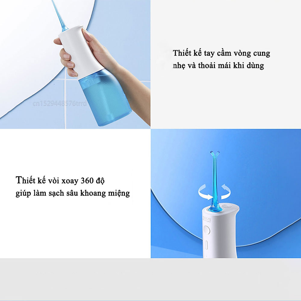 Tăm nước vệ sinh răng miệng Xiaomi Soocas W3 Pro - Hàng Nhập Khẩu
