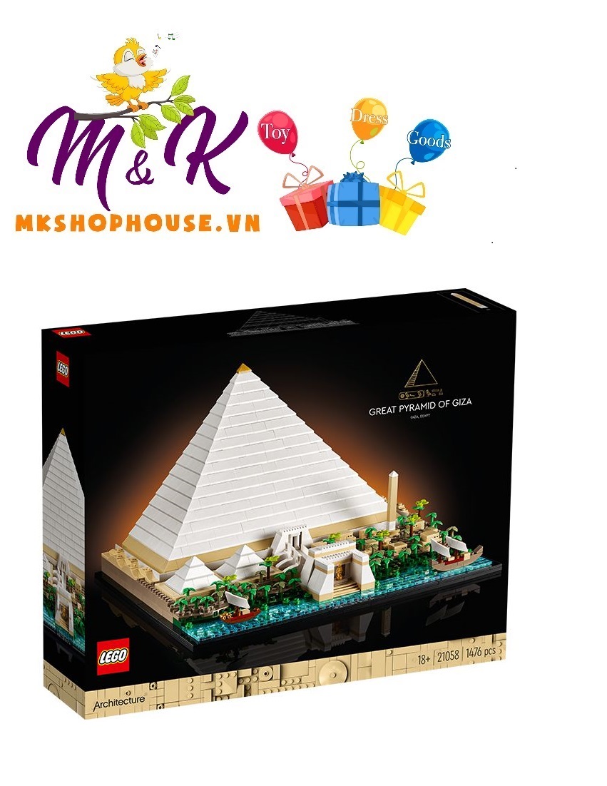 Đồ Chơi LEGO Kim Tự Tháp Ai Cập 21058 (1476 chi tiết)