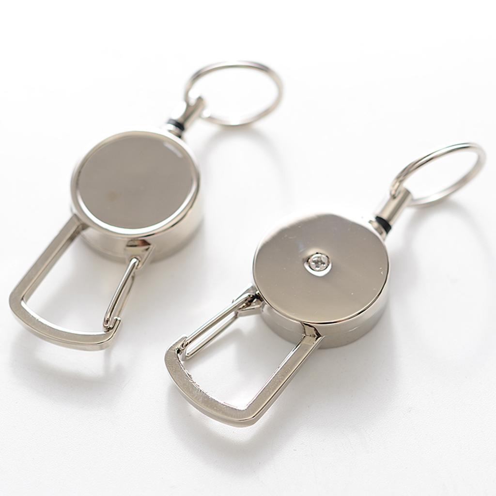 Anti-theft Telescopic Keychain Anti-lost Key Ring Easy Pull Clasp Key Buckle